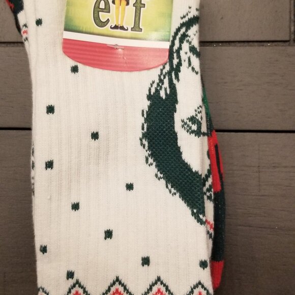 Buddy the Elf Portrait 2-Pair Adult Athletic Crew Socks - Picture 5 of 7
